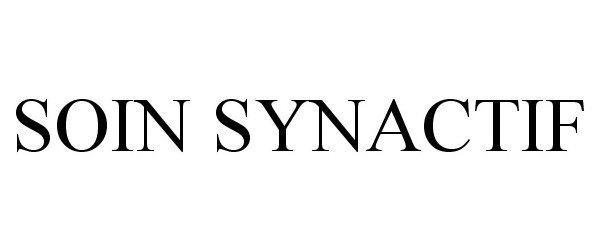 Trademark Logo SOIN SYNACTIF