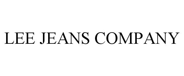 Trademark Logo LEE JEANS COMPANY