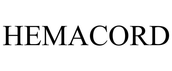 Trademark Logo HEMACORD