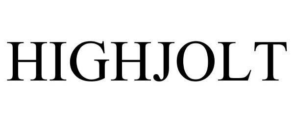 Trademark Logo HIGHJOLT