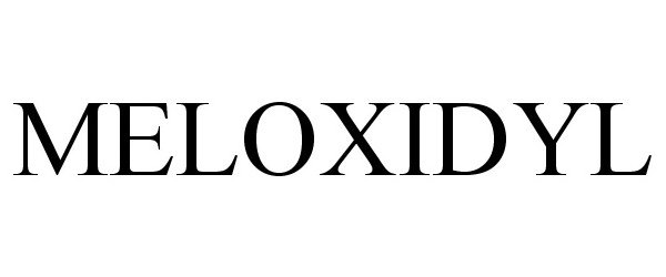 Trademark Logo MELOXIDYL