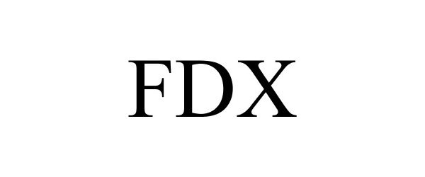 Trademark Logo FDX