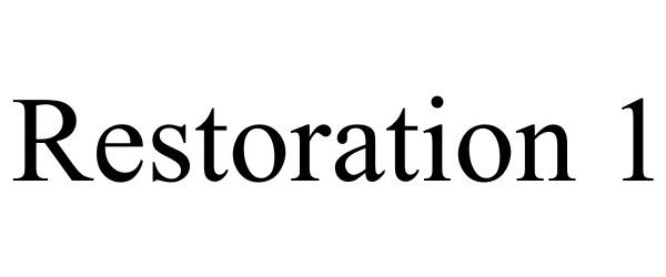 Trademark Logo RESTORATION 1