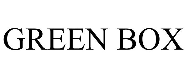 Trademark Logo GREEN BOX