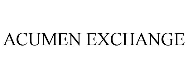 Trademark Logo ACUMEN EXCHANGE