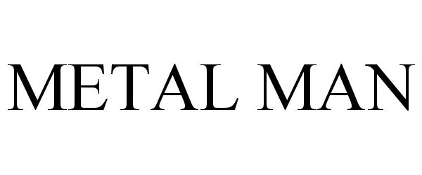 Trademark Logo METAL MAN