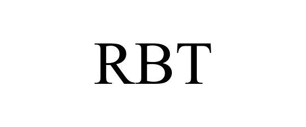 Trademark Logo RBT