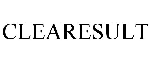 Trademark Logo CLEARESULT