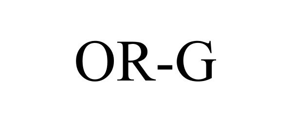 Trademark Logo OR-G