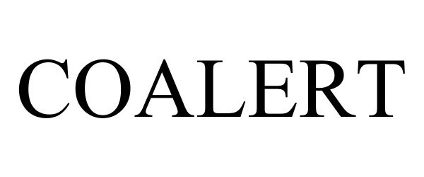 Trademark Logo COALERT
