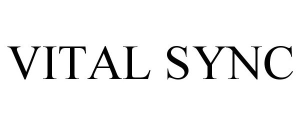 Trademark Logo VITAL SYNC