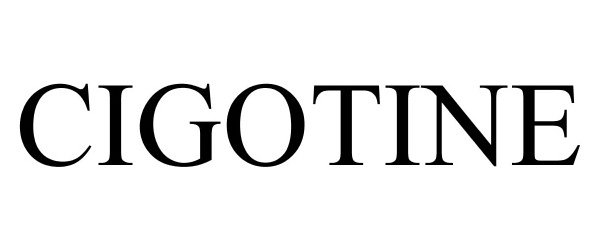 Trademark Logo CIGOTINE