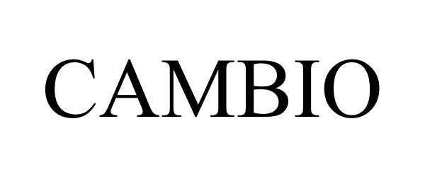 Trademark Logo CAMBIO