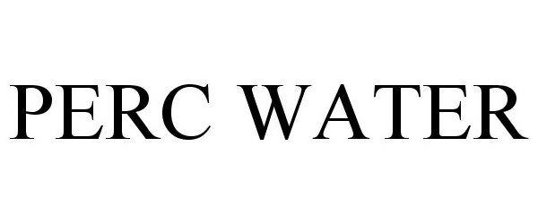 Trademark Logo PERC WATER