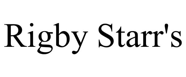  RIGBY STARR'S