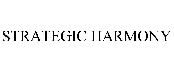 Trademark Logo STRATEGIC HARMONY