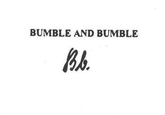 BUMBLE AND BUMBLE BB.