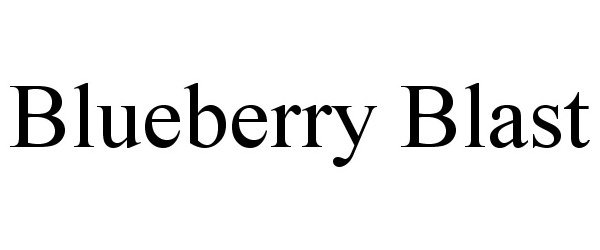 Trademark Logo BLUEBERRY BLAST
