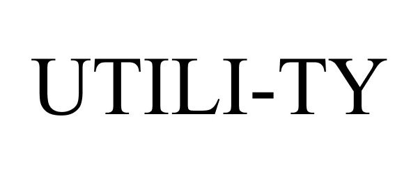 Trademark Logo UTILI-TY