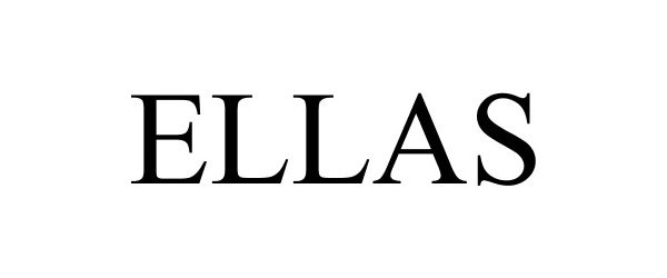 Trademark Logo ELLAS