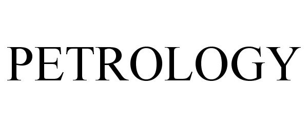 Trademark Logo PETROLOGY