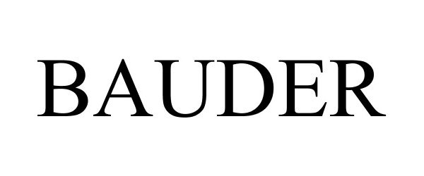 Trademark Logo BAUDER