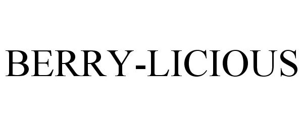 Trademark Logo BERRY-LICIOUS