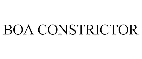Trademark Logo BOA CONSTRICTOR