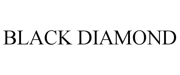 Trademark Logo BLACK DIAMOND