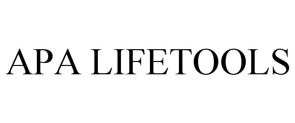 Trademark Logo APA LIFETOOLS