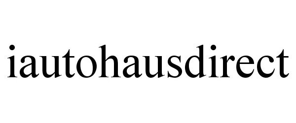 Trademark Logo IAUTOHAUSDIRECT