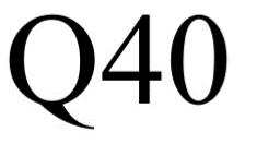 Trademark Logo Q40