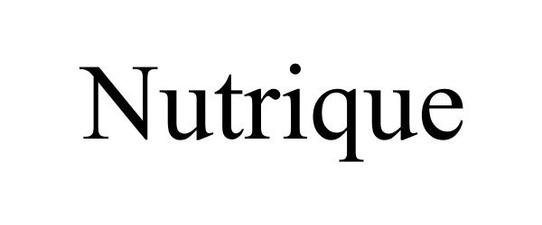 Trademark Logo NUTRIQUE