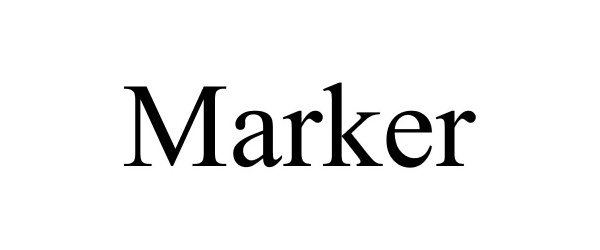 Trademark Logo MARKER