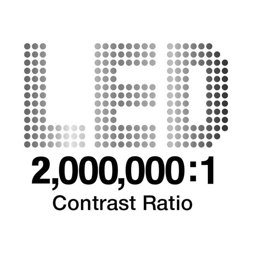  LED 2,000,000:1 CONTRAST RATIO