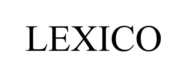 Trademark Logo LEXICO