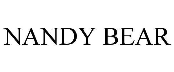 Trademark Logo NANDY BEAR