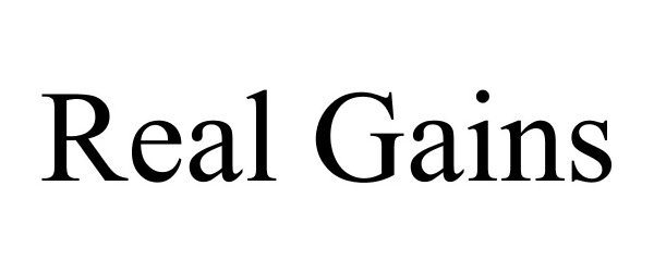 Trademark Logo REAL GAINS
