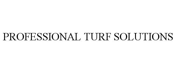  PROFESSIONAL TURF SOLUTIONS
