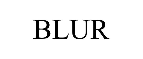Trademark Logo BLUR