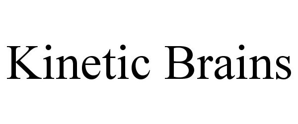Trademark Logo KINETIC BRAINS