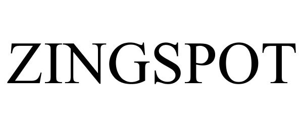 Trademark Logo ZINGSPOT