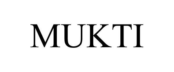 Trademark Logo MUKTI