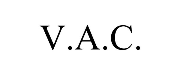 Trademark Logo V.A.C.