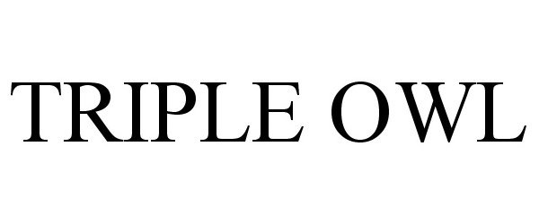 Trademark Logo TRIPLE OWL