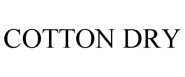 Trademark Logo COTTON DRY
