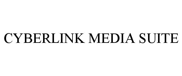 Trademark Logo CYBERLINK MEDIA SUITE