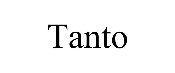 Trademark Logo TANTO
