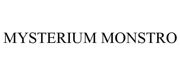 Trademark Logo MYSTERIUM MONSTRO