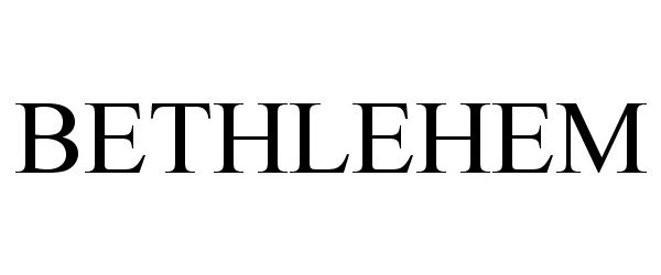 Trademark Logo BETHLEHEM